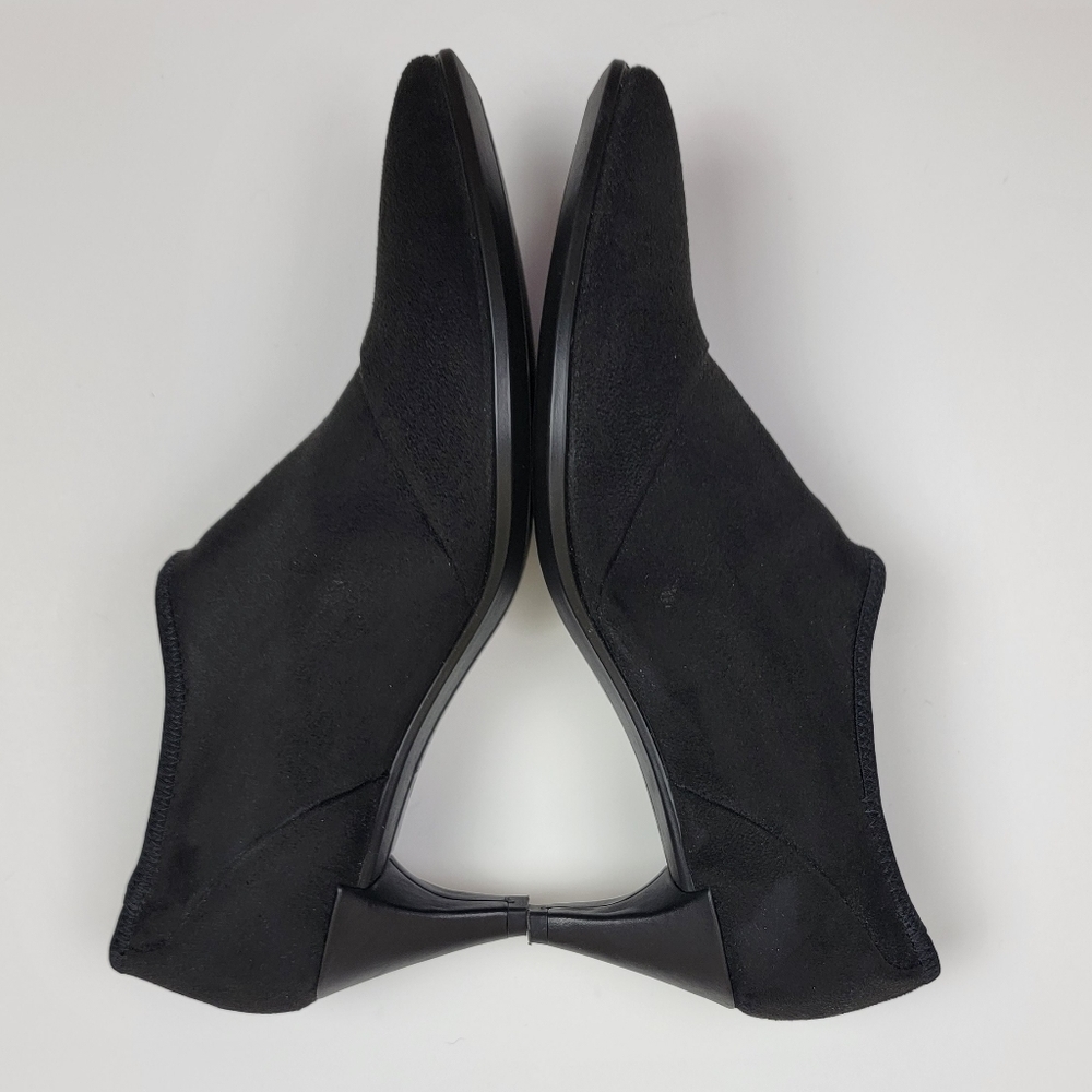 Ecco Shape 45 Pointy Sleek Slip On Heels Booties 39 - Picture 9 of 11